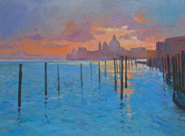 Santa Maria della Salute oil on canvas