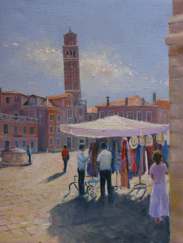 Campo San Angelo oil on canvas