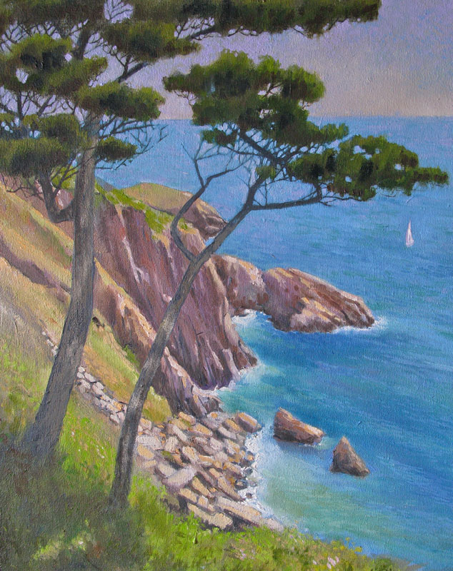 Colaton Fishachre oil on canvas