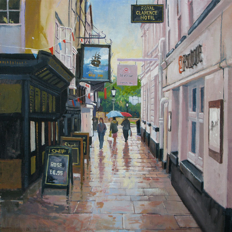 The Ship Exeter oil on canvas